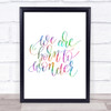 Born To Wonder Rainbow Quote Print Born To Wonder Rainbow Quote Print