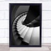 Architecture Stairs Staircase Spiral Twist Swirl Twirl Abstract Art Print