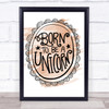 Born-To-Be-Unicorn-2 Quote Print Watercolour Wall Art