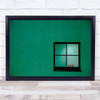 Milano Green Italy Chair Window Facade Abstract Architecture Wall Art Print