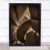 Staircase Shadow Light Windows Mumok Wall Art Print