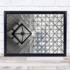 Symmetric Sky Building Glass Wachovia Modern Pattern Grid Wall Art Print