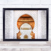 Symmetrical Architecture Gold Sheikh Zayed Mosque Travel Uae Wall Art Print