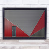The Black Door Ede Red Graphic Geometry Shapes Facade Triangle Wall Art Print The Black Door Ede Red Graphic Geometry Shapes Facade Triangle Wall Art Print