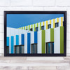 Triple facades Abstract Lines Facade Windows Building Shapes Geometry Art Print