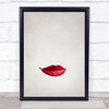 Beauty Autumn Smile Glad Happy Lips Mouth Metaphor Passion Fall Wall Art Print