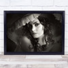 Sanziana Face Model Woman Hair Curl Curls Curly Wall Art Print