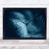 Blue dandelions Waterdrops Wall Art Print