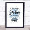 Something You Never Had Inspirational Quote Print Blue Watercolour Poster Something You Never Had Inspirational Quote Print Blue Watercolour Poster