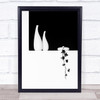 Ivy Vase Graphic Vases Leaf Leaves Wall Art Print
