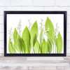 Lily of the valley White Summer Flower l Green Garden Wall Art Print