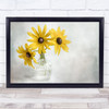 Rudbeckia Summer Yellow Plant Garden Flower Wall Art Print