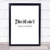 Build A Bridge Quote Print Poster Typography Word Art Picture