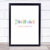 Build A Bridge Rainbow Quote Print