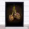 Artichoke Vegetables Kitchen Hanging Caterpillar Wall Art Print
