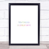 Building My Empire Rainbow Quote Print