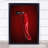 Unlikely Fire Extinguisher Hot Pepper Red Italy Wall Art Print
