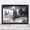 A Winter Tale Mountains Bucovina Romania Mountain Sun Wall Art Print