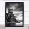 Amalfi Coast II Seascape Castle Italy Water Wall Art Print