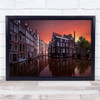 Amsterdam Dawn Sunrise Architecture Cityscape Skyline Iconic Wall Art Print
