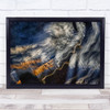 Brushing The Sky Abstract Clouds Motion Icm Long Exposure USA Us Wall Art Print