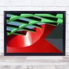 Constructivist Sussex Uk Red Green Abstract Architecture Ceiling Wall Art Print