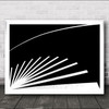 Don't Walk On The Cracks Lines Curves Spiral Stairs Steps London Wall Art Print