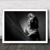 Super Lady Iran Female Model Girl Woman B&W Dark Low Key Low-Key Wall Art Print Super Lady Iran Female Model Girl Woman B&W Dark Low Key Low-Key Wall Art Print
