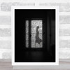 Guest Silhouette Shadow Door Texture Room Hallway Dress Doorway Wall Art Print