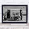 Work Of A Lifetime Seller Honey Beach B&W Cruch Car Van Vehicle Wall Art Print