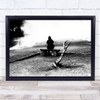 Empty Sight Yellowstone Craters Fumaroles Strong Bench Looking Wall Art Print