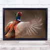 Goodbye My Love Animals Birds Wings Red Beak Orange Blue White Wall Art Print