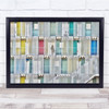 Man Woman Apartment Colourful Windows Asia Architecture Facade Wall Art Print