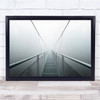 The Path To Infinity Architecture Bridge Perspective Pov Empty Wall Art Print