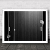 Open Abstract Graphic Hands Door Japan Hand B&W Asia Geometry Wall Art Print