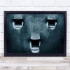 Silent Cry Gaudi Abstract Architecture Face Crying Conceptual Wall Art Print
