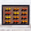 Colors To Ease The Pain Facade Parasol Blinds Blind Sunshade Wall Art Print