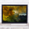 Canadair Aircraft In Action Fighting For The Salvation Of Forest Art Print