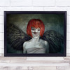 Creative Edit Edited Fantasy Dreaming Woman Face Eyes Blood Wall Art Print