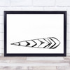 Fallen Reed Reflection Graphic Sweden B&W Simple Minimalism Wall Art Print