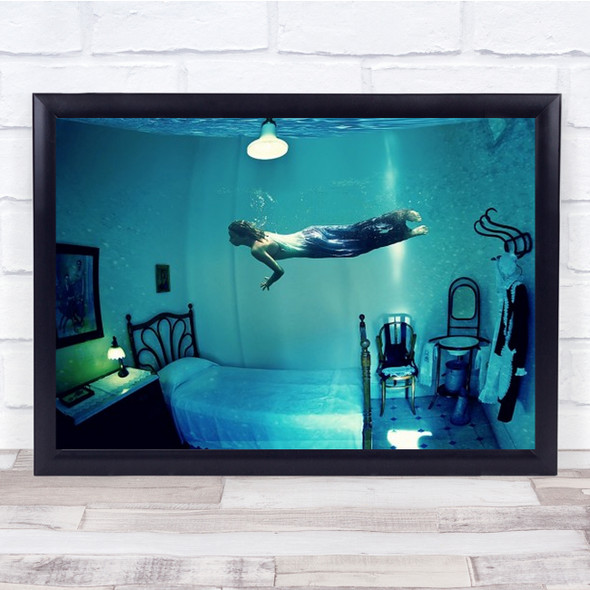 My Dream Over The Bed Water Underwater Room Barcelona Spain Wall Art Print