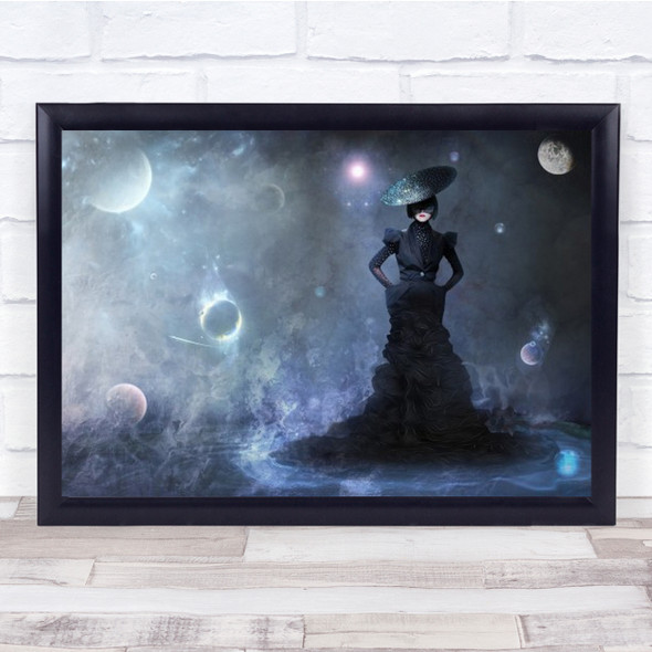 Magic Creative Edit Space Planet Galaxy Stars Moon Planets Wall Art Print