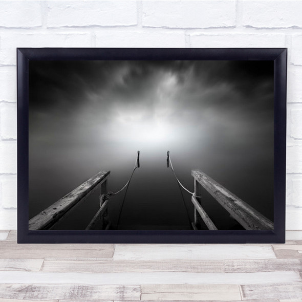 The Place Murcia Pier Spain Water Sea Ocean Infinity Jetty Wall Art Print