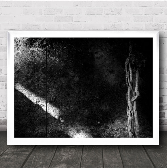 My Secret Garden 2 4 Dark Low Key Low-Key Root Roots B&W Wall Art Print