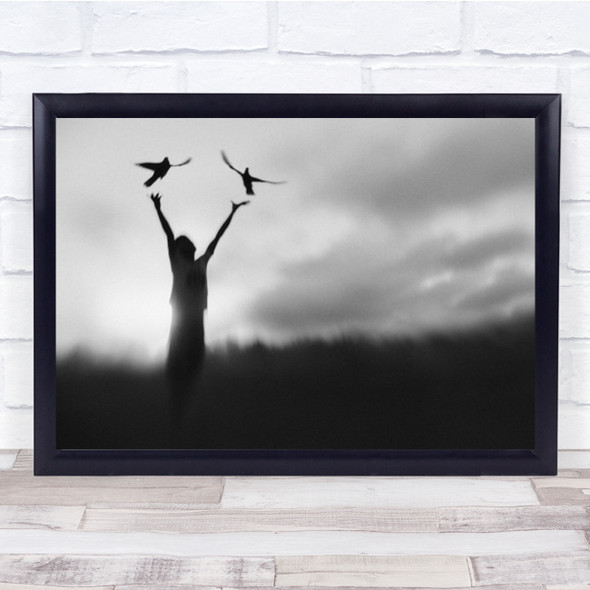 Free Fly Freedom Opportunity Hope Wish Chance Sun Birds Wall Art Print