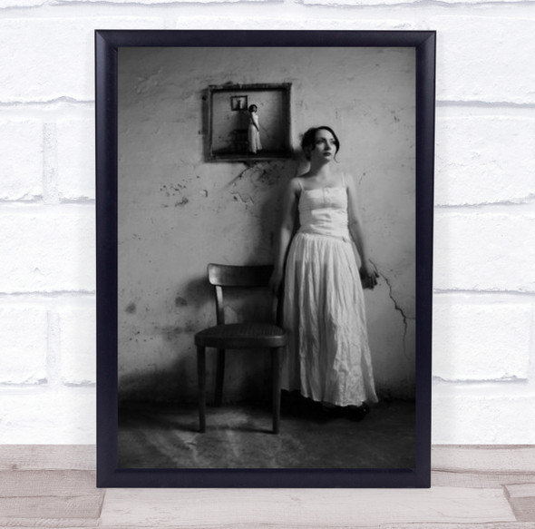 So Lonely I Stand Portrait Female Woman Zagreb Croatia Wall Art Print
