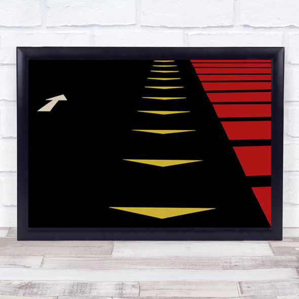 Going In, Out Lines Figures Direction Colors Abstract Wall Art Print