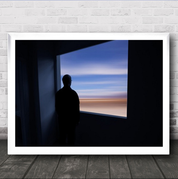 Taking In A Blurred Expanse Altered Staring Looking Wall Art Print
