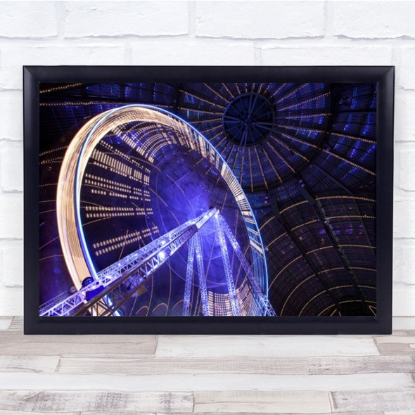 Wheeeeeeeeeeeeeeel Night Wheel Paris Surreal Ferris Wall Art Print