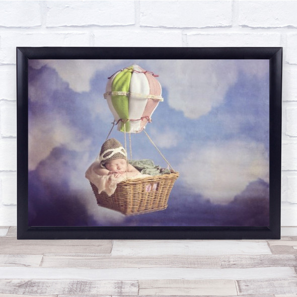 Baron Muenchhausen Newborn Fly Pastel Colors Color Wall Art Print